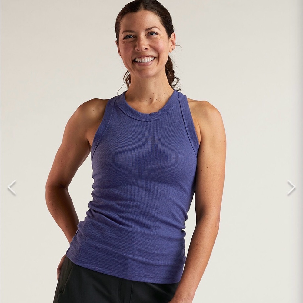 NWT Title Nine Headlands Ribbed Tank Top Dahlia Purple